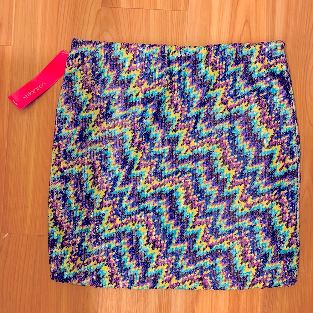 Sequin mini skirt